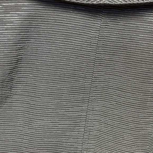 Eileen Fisher Blazer Womens Medium Gray Metallic Open Front Long 3/4 Sleeve - Picture 6 of 13